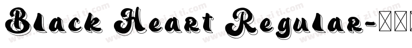 Black Heart Regular字体转换